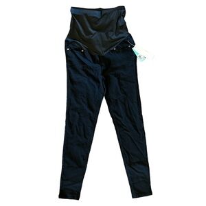 Oh! Mamma Full Panel Maternity Black Skinny Pants/ Leggings